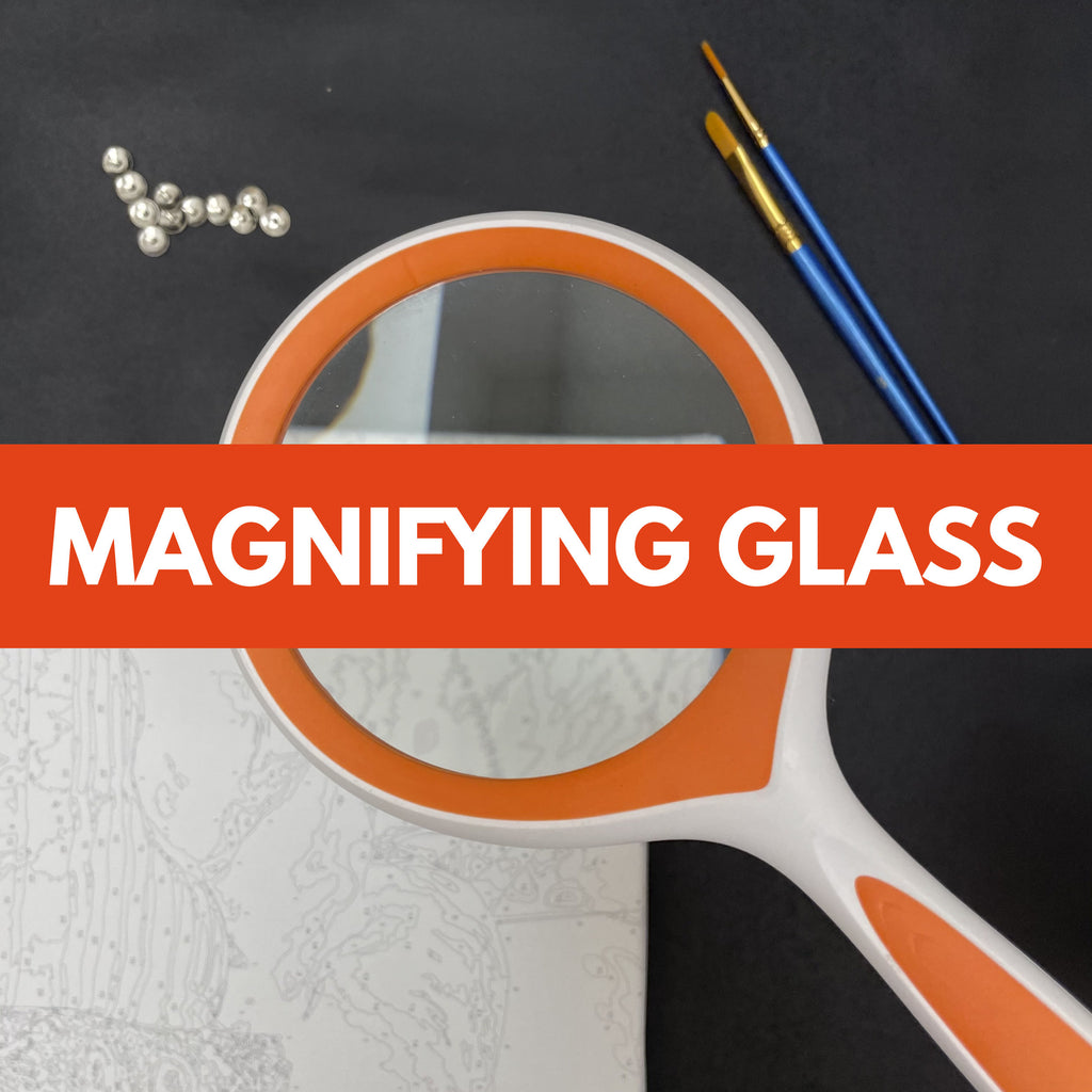 Magnifying Glass 100mm | 3X Magnifying Effect | Great for DIY Paint by Number Kit | Shipping from the USA